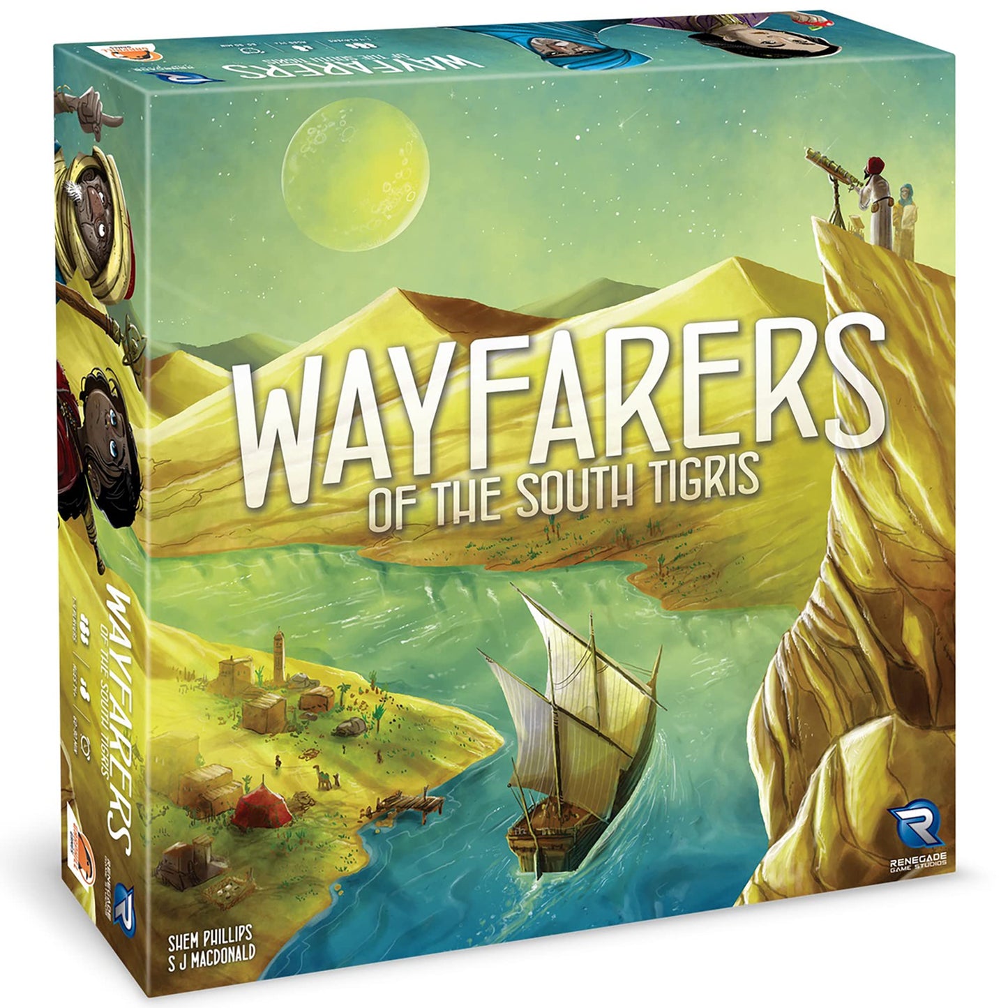 Renegade Games Wayfarers of the South Tigris - Dice Placement Strategy Board Game | Garphill Release, 1-4 Players, 60-90 Min