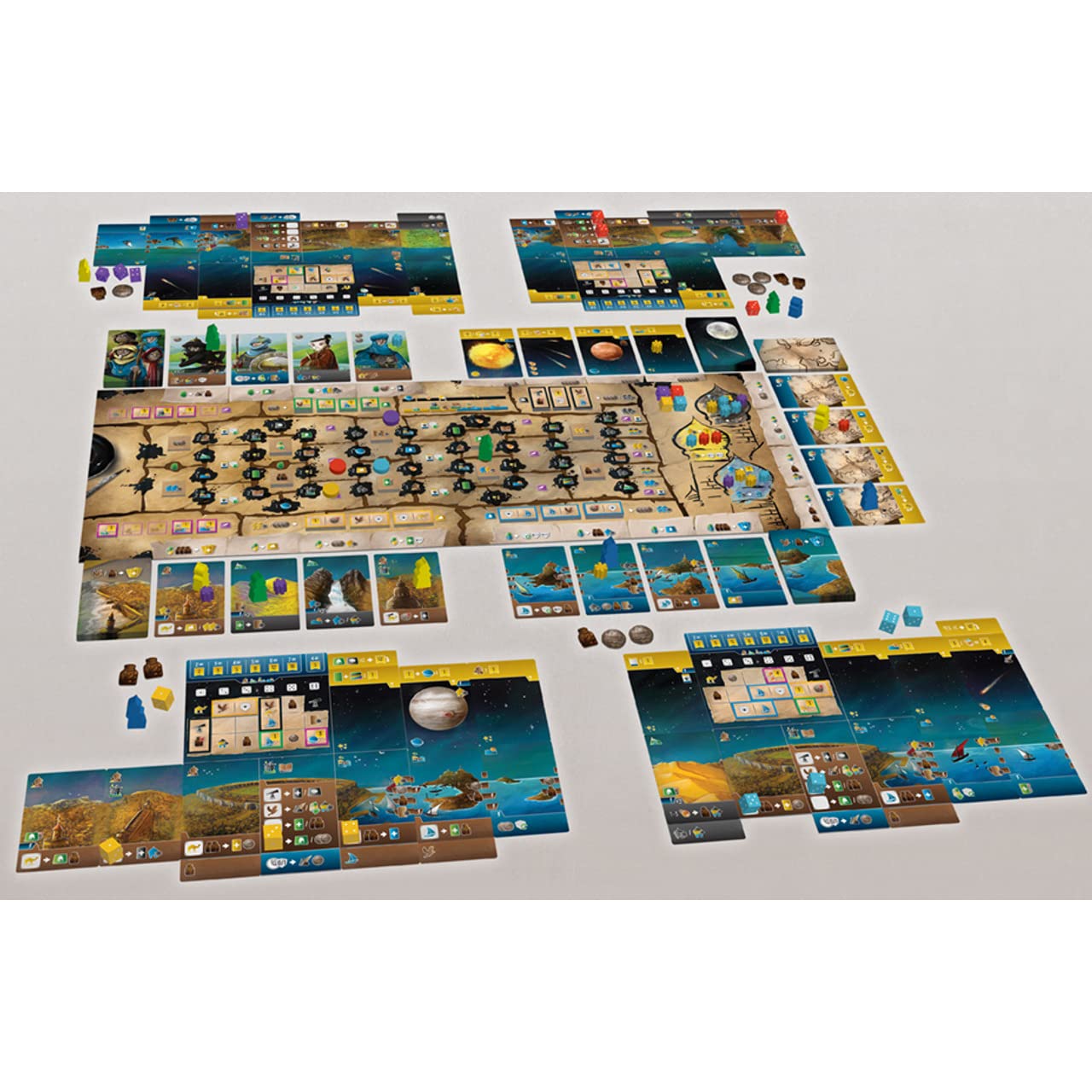 Renegade Games Wayfarers of the South Tigris - Dice Placement Strategy Board Game | Garphill Release, 1-4 Players, 60-90 Min