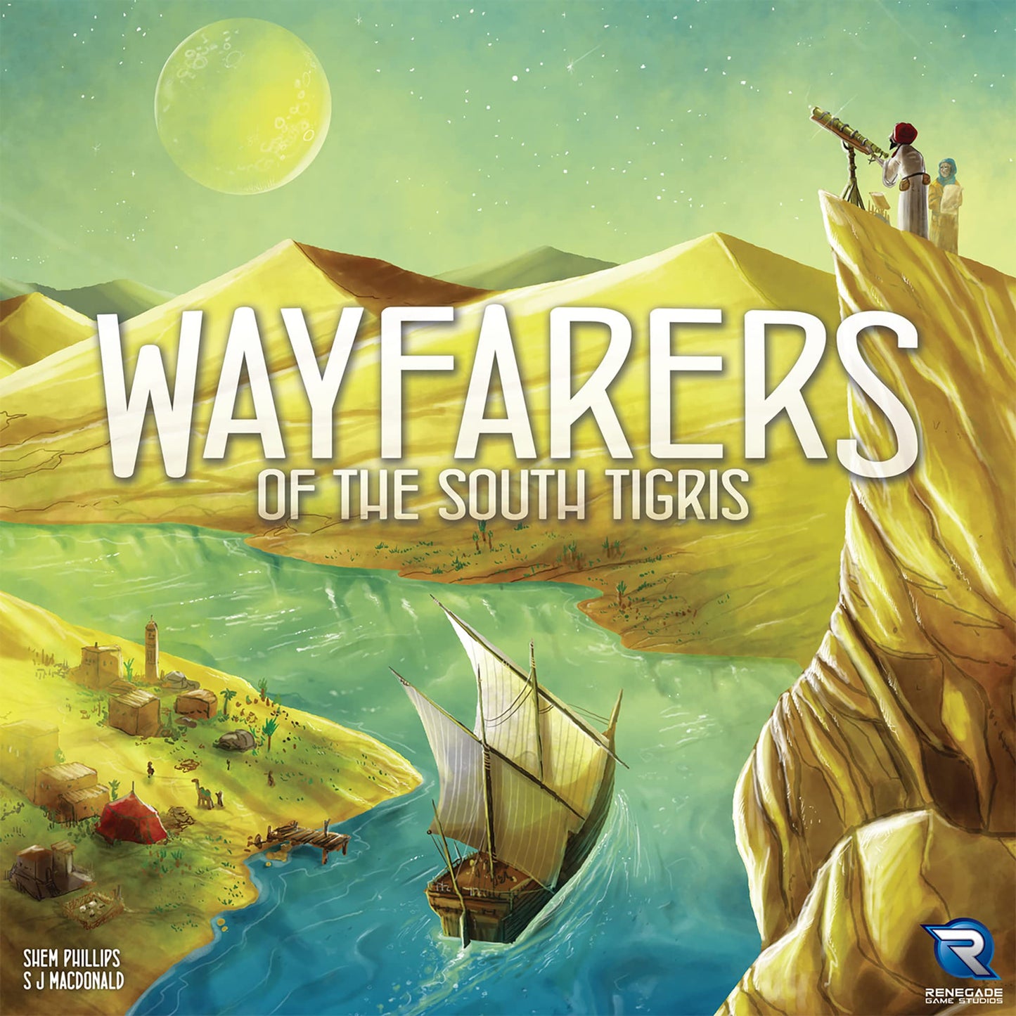 Renegade Games Wayfarers of the South Tigris - Dice Placement Strategy Board Game | Garphill Release, 1-4 Players, 60-90 Min