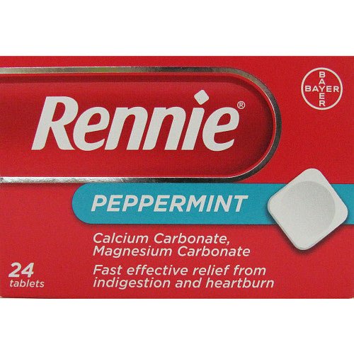 Rennie Peppermint 24 Tablets