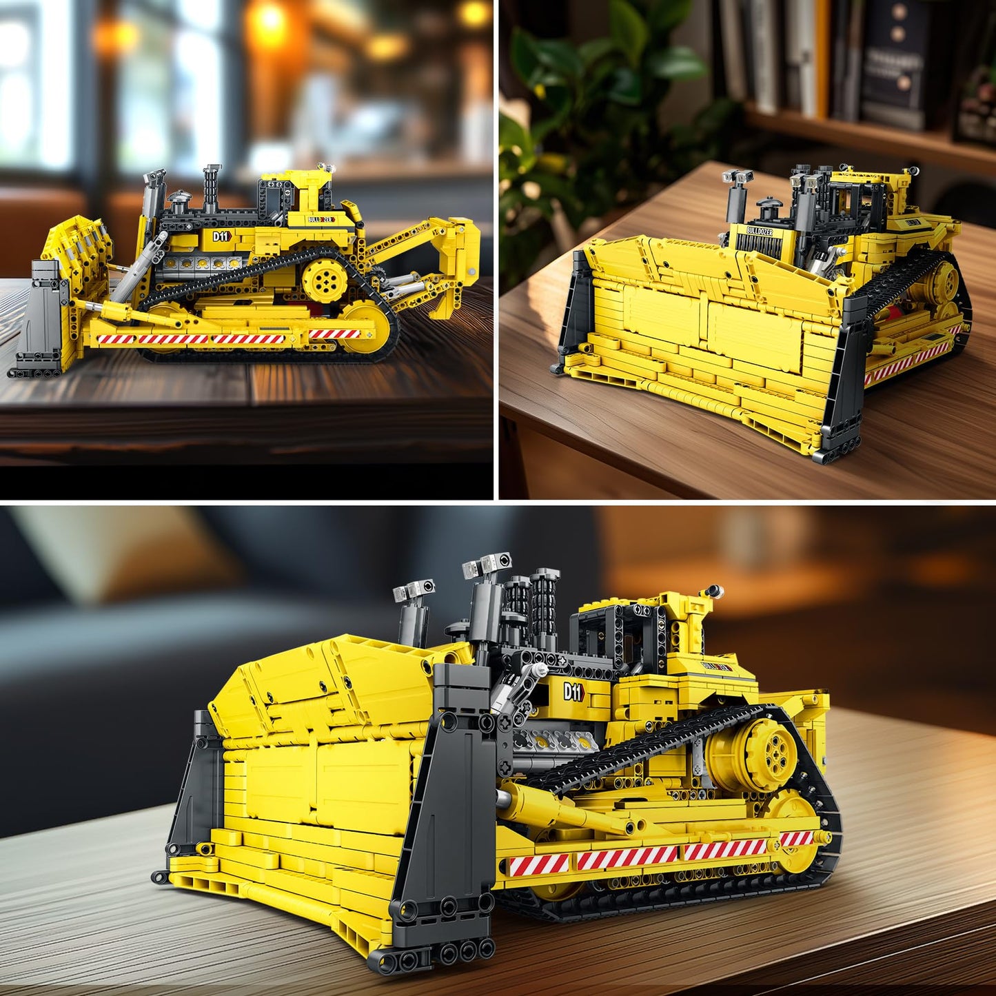Reobrix D11 Bulldozer Building Set – 1836 PCS, RC Loader, 2.4GHz