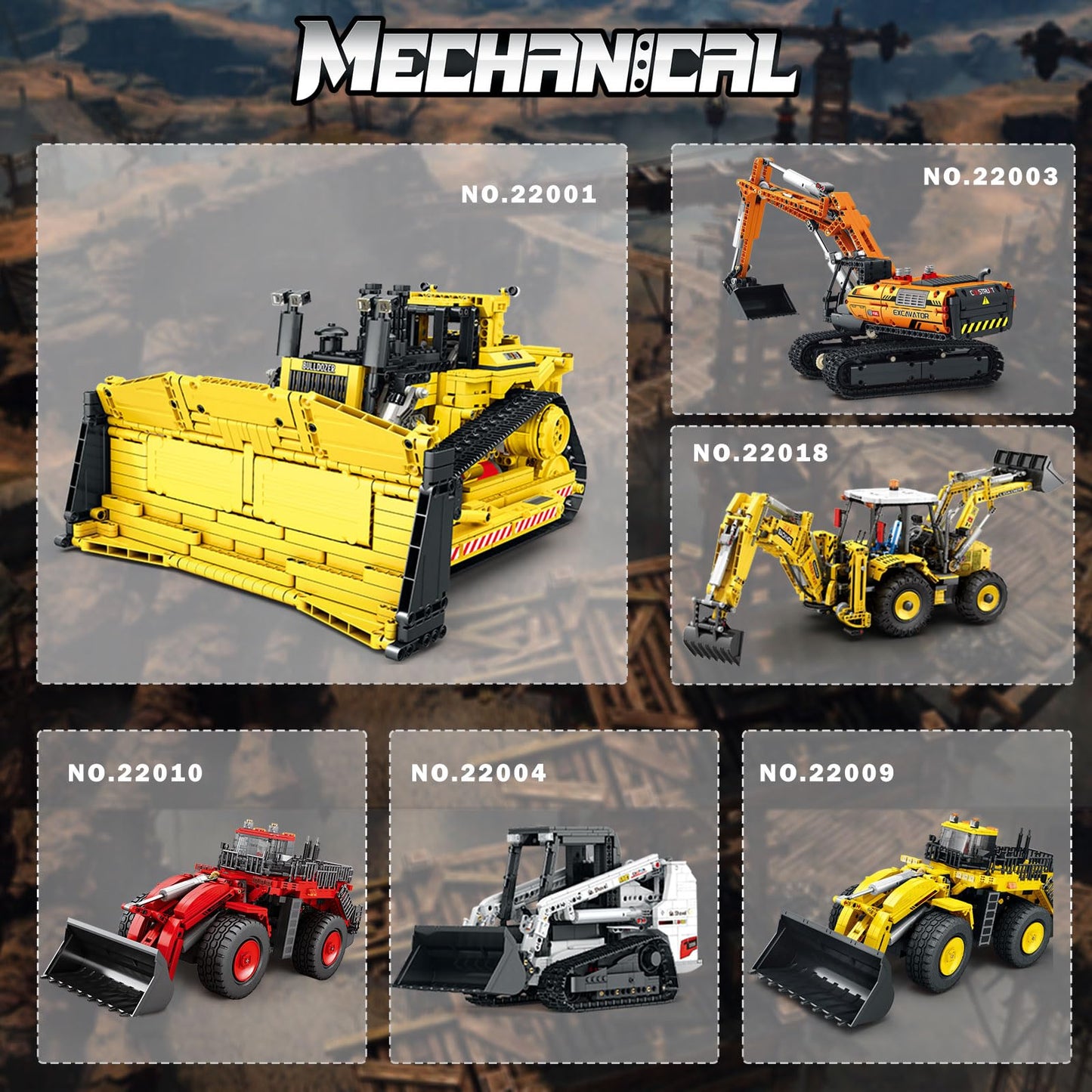 Reobrix D11 Bulldozer Building Set – 1836 PCS, RC Loader, 2.4GHz