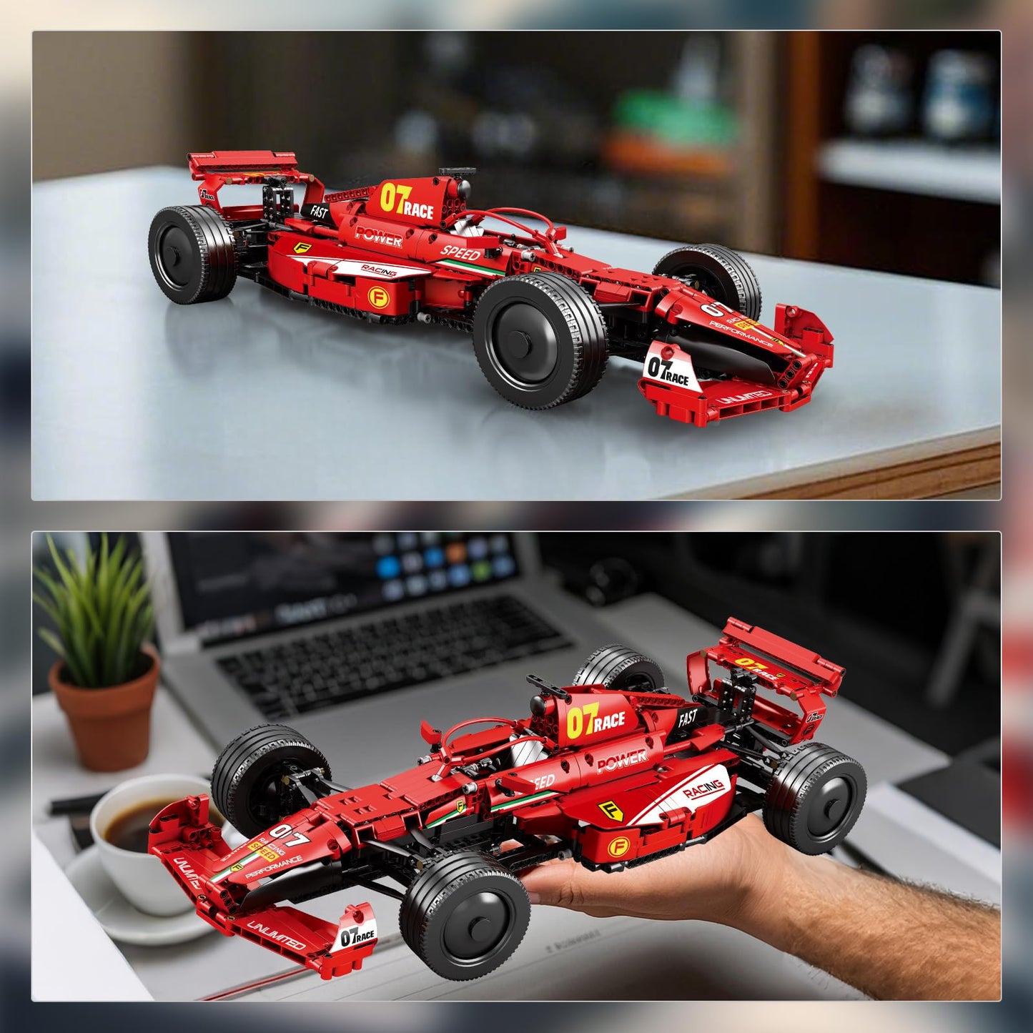 Reobrix F1 Cars Building Set – 928-Piece 1:8 Scale Formula 1 Model Kit