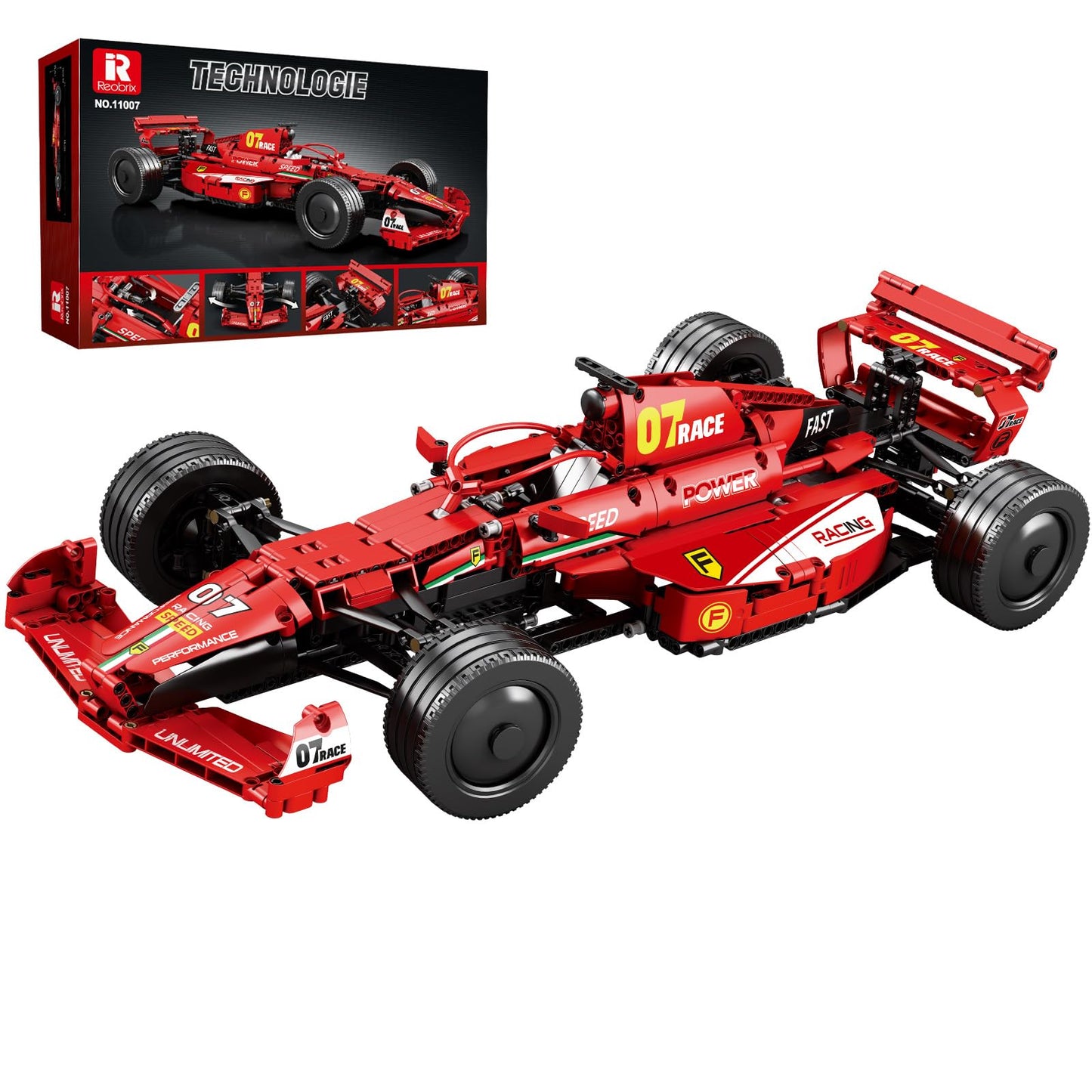 Reobrix F1 Cars Building Set – 928-Piece 1:8 Scale Formula 1 Model Kit