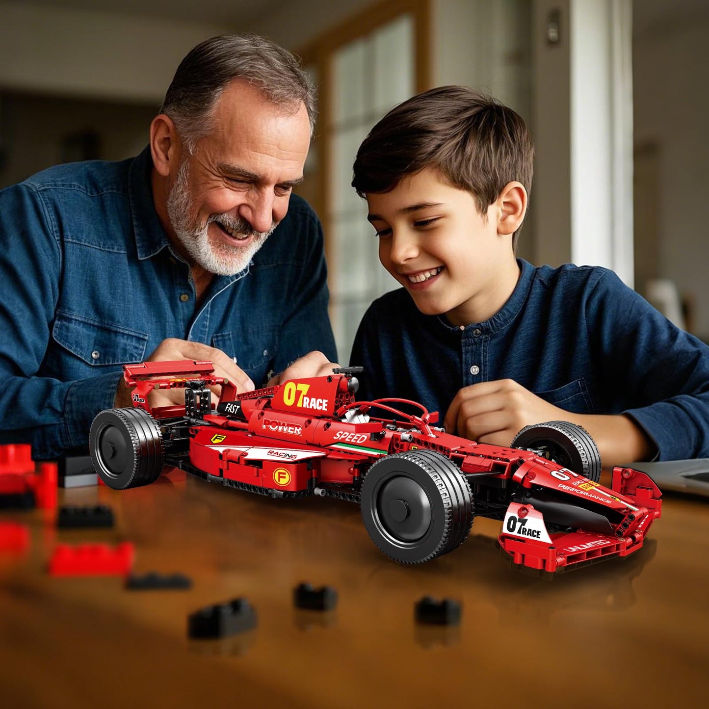 Reobrix F1 Cars Building Set – 928-Piece 1:8 Scale Formula 1 Model Kit