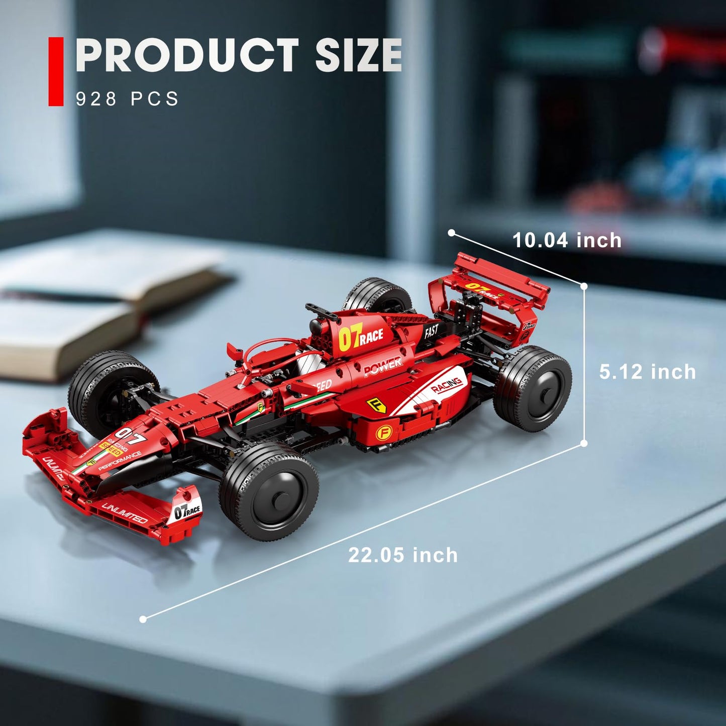 Reobrix F1 Cars Building Set – 928-Piece 1:8 Scale Formula 1 Model Kit