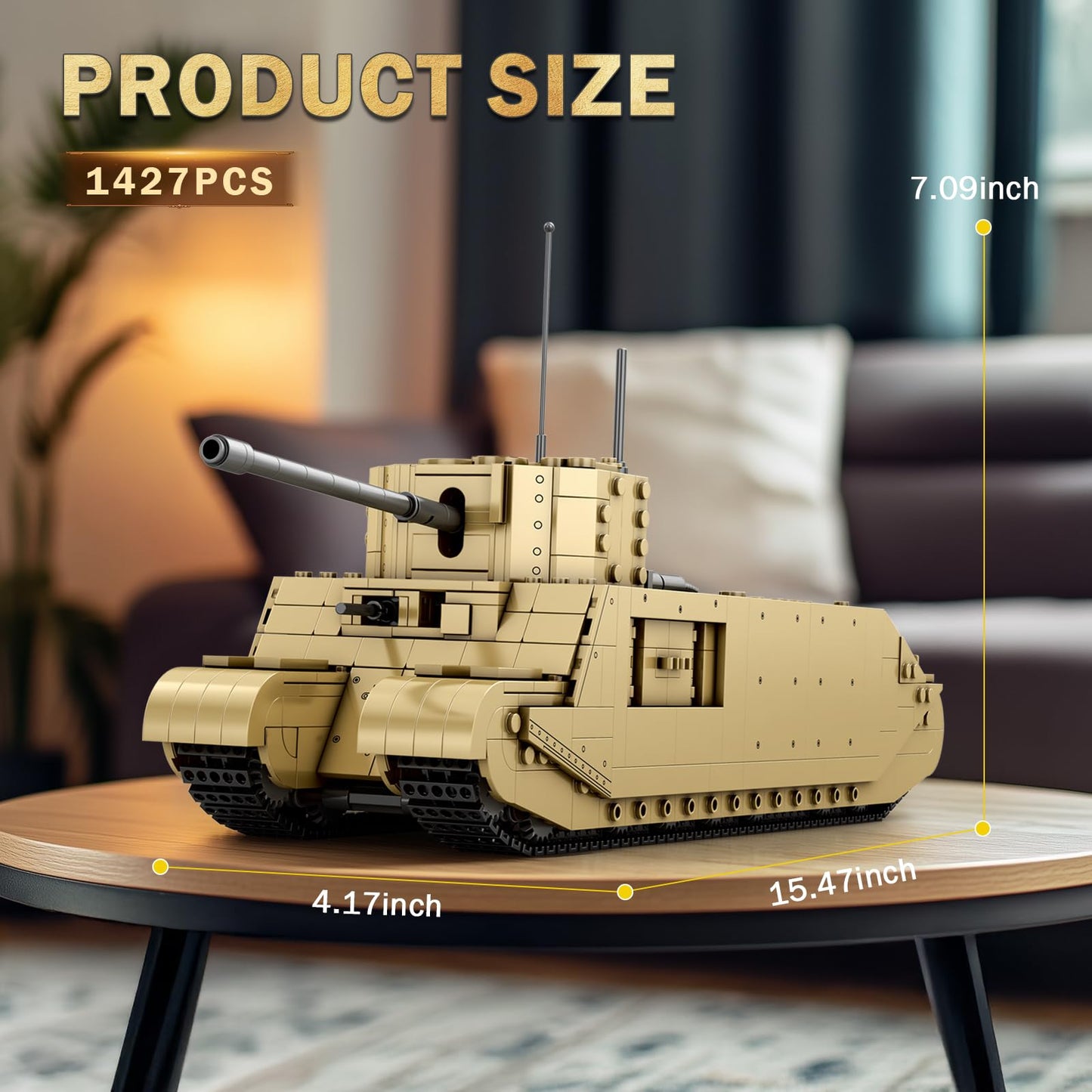 Reobrix TOG2 Tank Building Set 1:30 Scale | World of Tanks Licensed 1427 PCS 77032