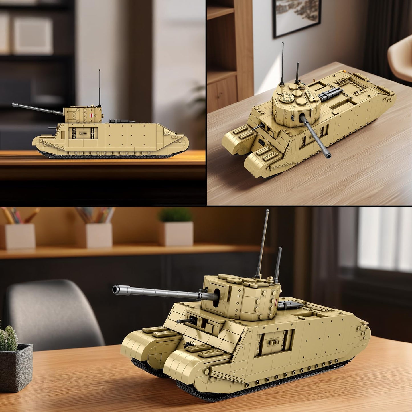 Reobrix TOG2 Tank Building Set 1:30 Scale | World of Tanks Licensed 1427 PCS 77032