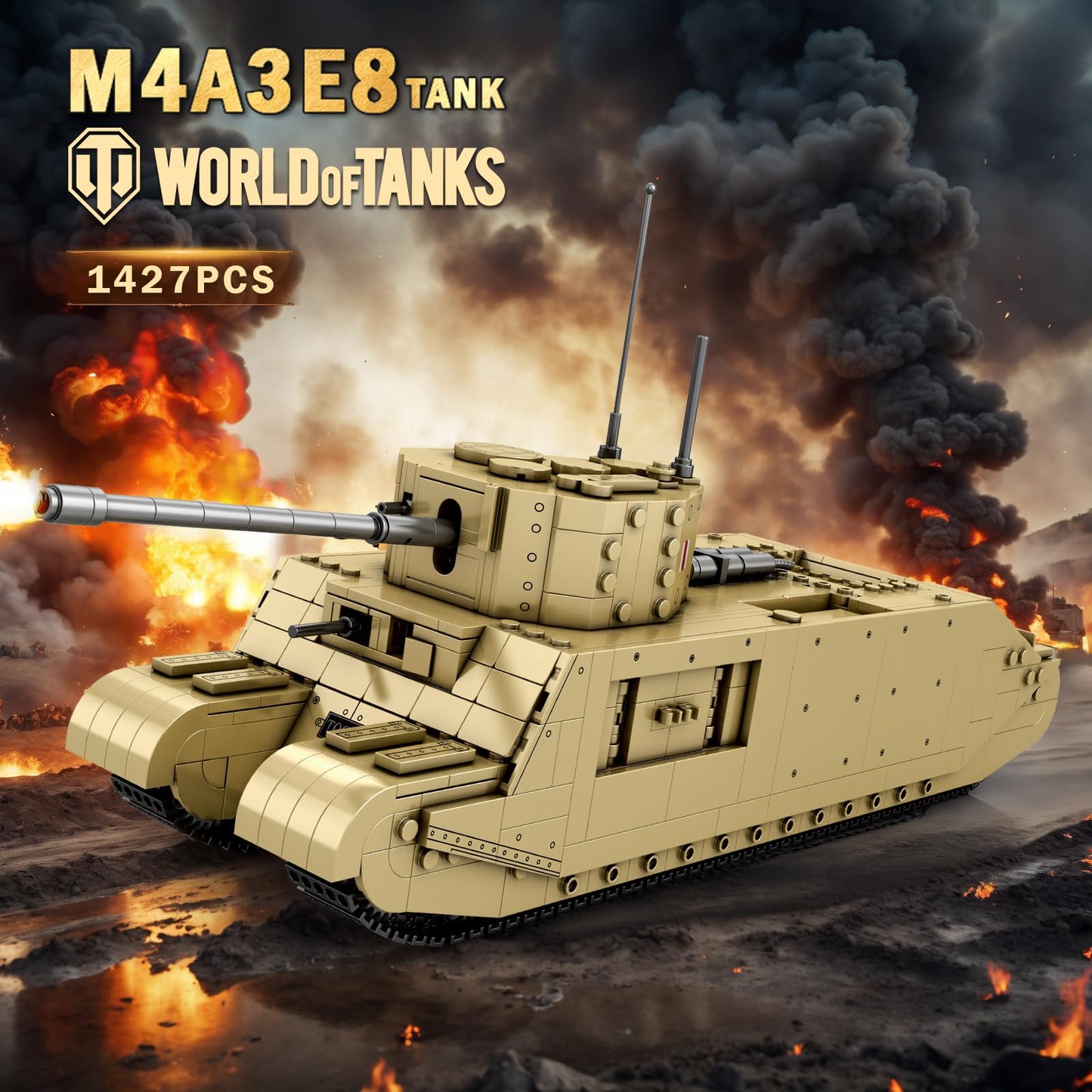 Reobrix TOG2 Tank Building Set 1:30 Scale | World of Tanks Licensed 1427 PCS 77032