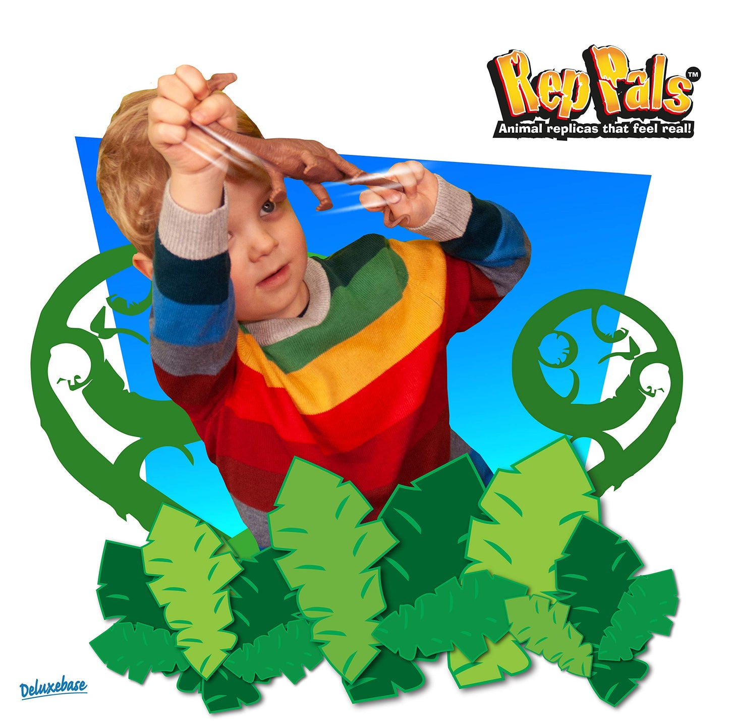 Rep Pals Brontosaurus Stretchy Toy – Ultra Elastic Dino for Kids | Deluxebase