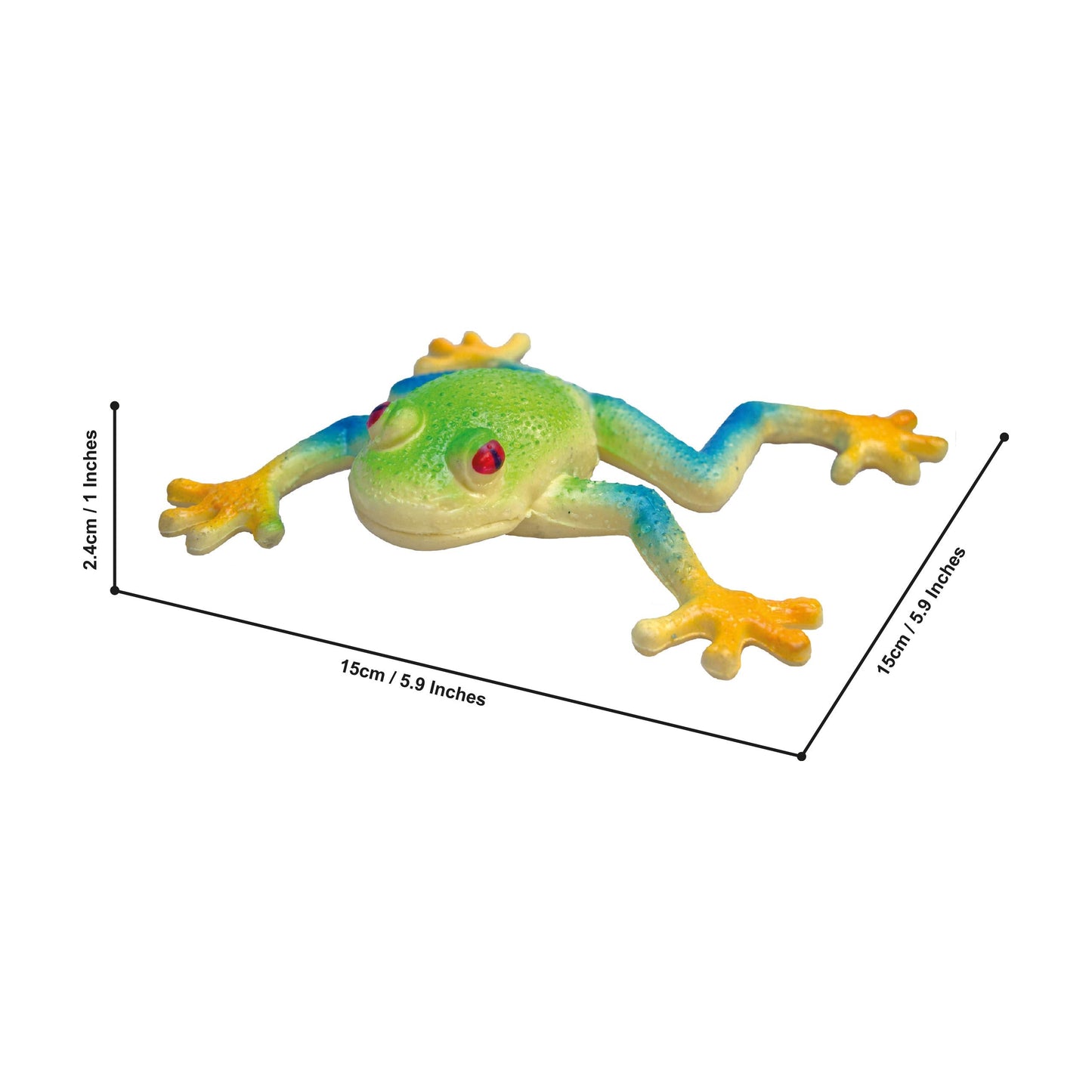 Rep Pals Red Eyed Tree Frog Stretchy Toy | Deluxebase