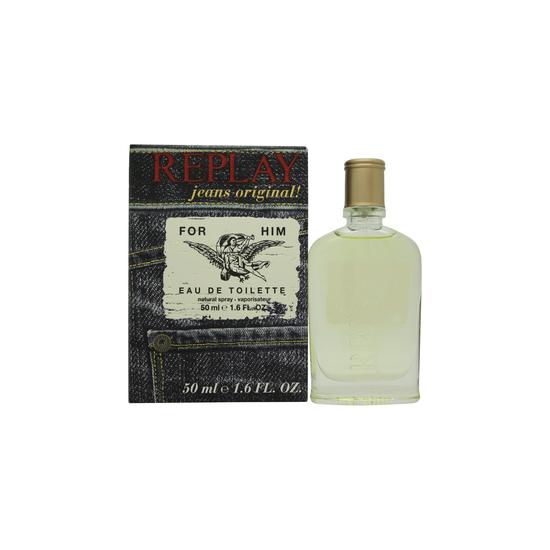 Replay Jeans Original for Him Eau de Toilette 50ml Spray Men's Fragrance