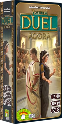 Repos Production – Asmodee 7 Wonders Duel Agora Expansion | Intense Two-Player Strategy