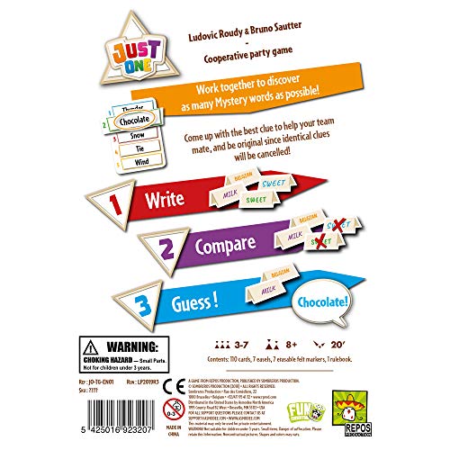 Just One - Cooperative Word Guessing Game by Repos Production | 3-7 Players, 20 Min