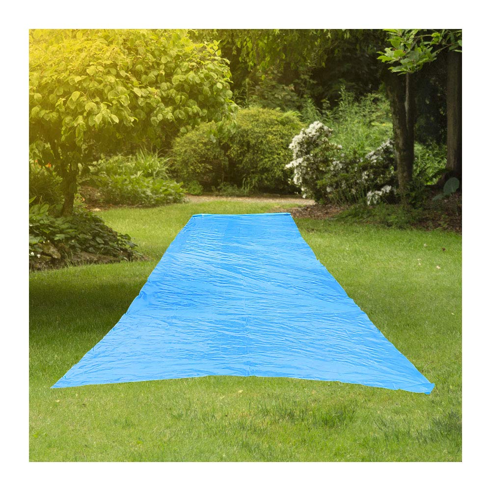 RESILIA Super Slip Lawn Water Slide XXL – 30ft x 8ft, Powder Blue, Made in USA
