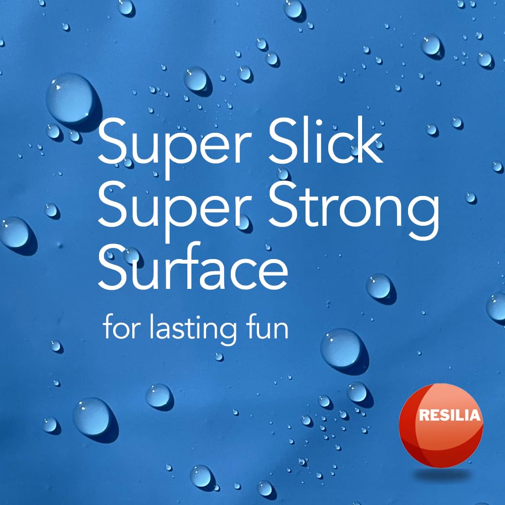 RESILIA Super Slip Lawn Water Slide Giant – 75ft, Powder Blue, Made in USA