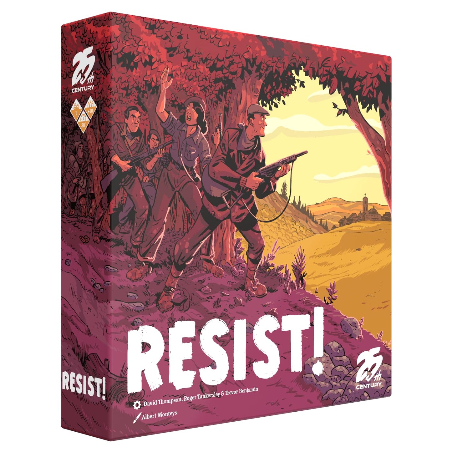 Resist! Solo-Only Historical War Card Strategy Game by 25th Century Games