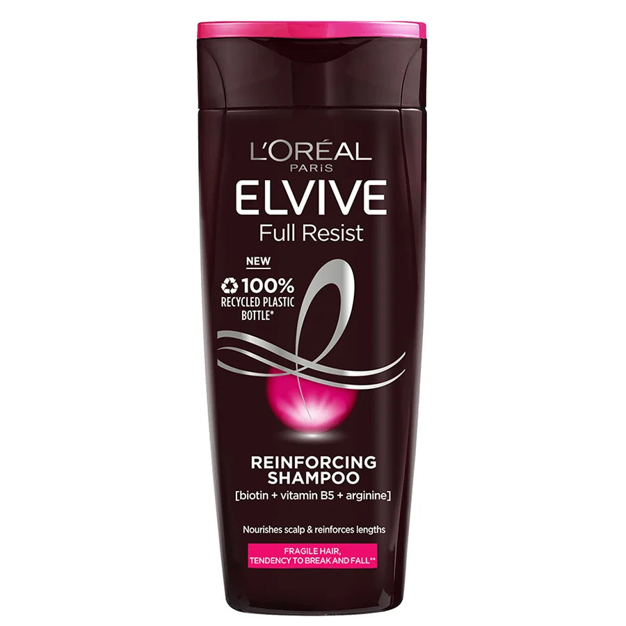 L'Oréal Elvive Full Resist Shampoo Reinforcing & Anti-Breakage for Fragile, Weak Hair 400 ml/13.53 oz