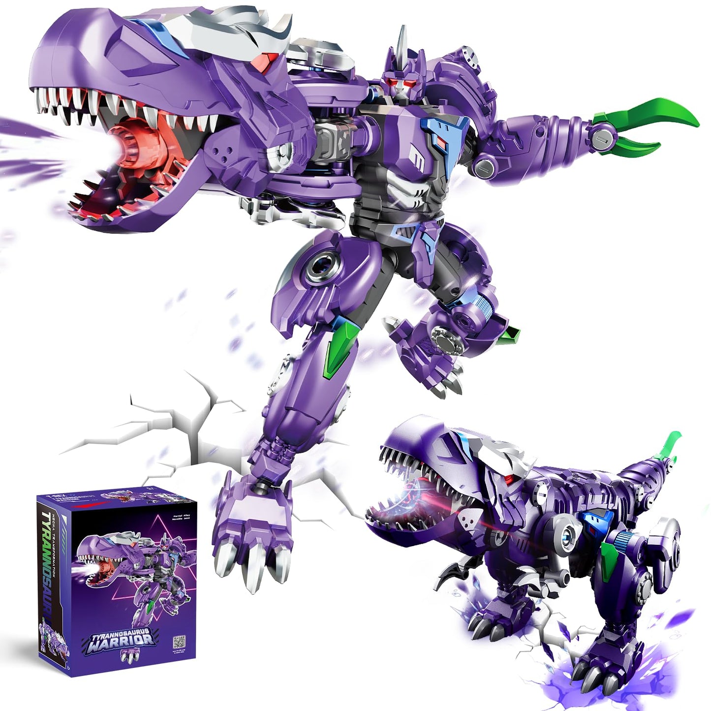 Resosese Transforming Toys Figures - 2-in-1 Robot & Dragon for Boys (Ages 5-14)