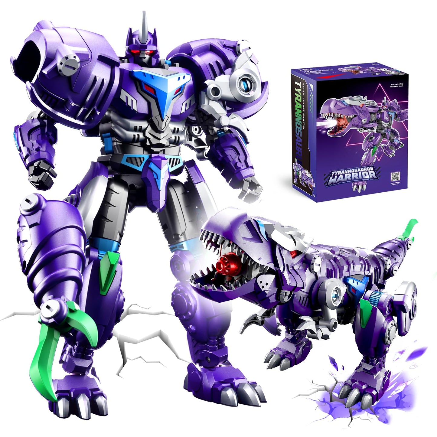 Resosese Transforming Toys Figures - 2-in-1 Robot & Dragon for Boys (Ages 5-14)