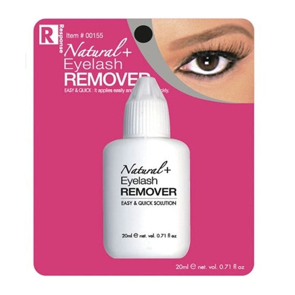 Response Natural+ Eyelash Remover Gentle & Effective for Eyelash Extension Users 20 ml/0.68 oz