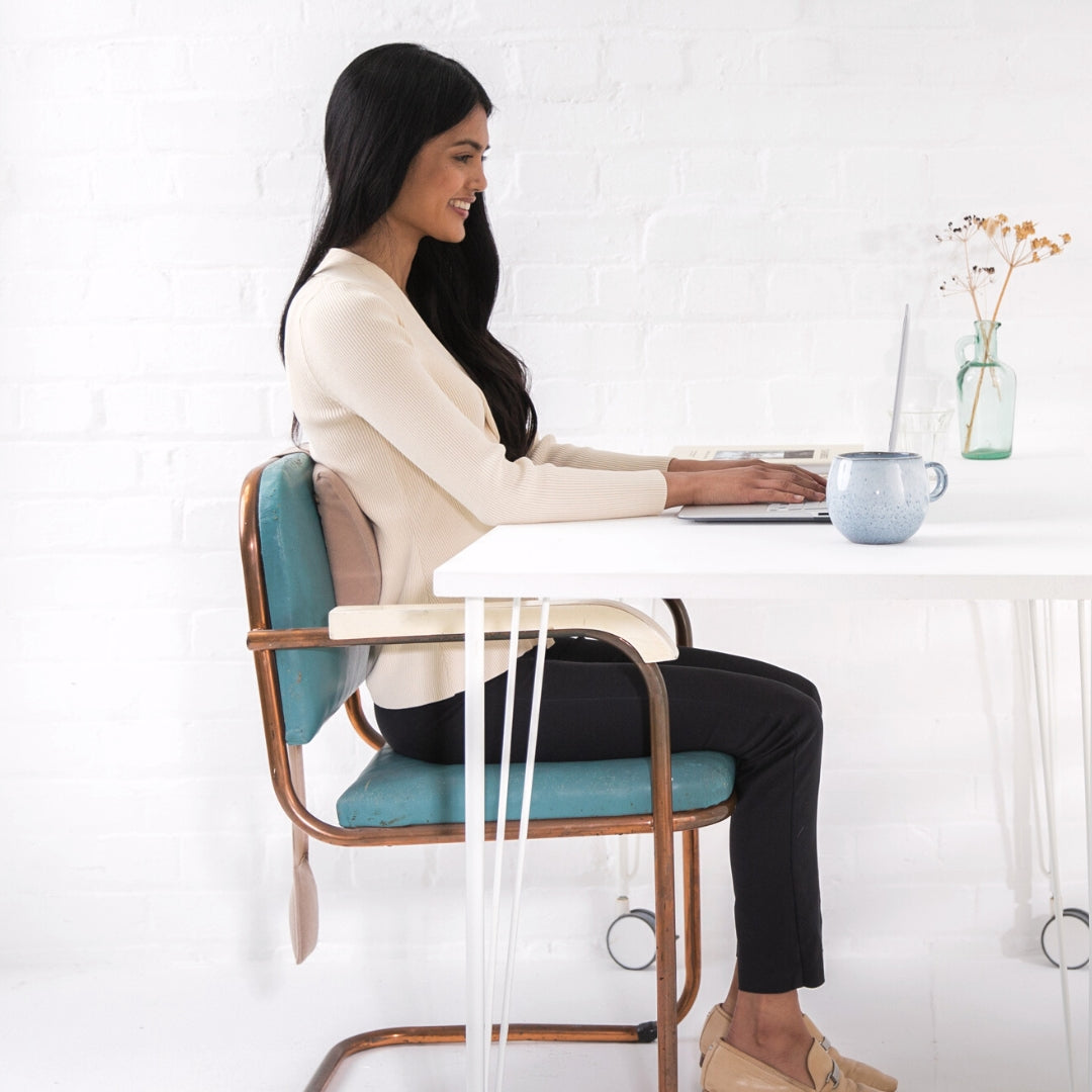 Weighted Lumbar Support Cushion – Chair Back Support Pillow