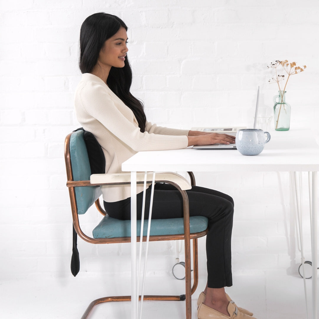 Weighted Lumbar Support Cushion – Chair Back Support Pillow
