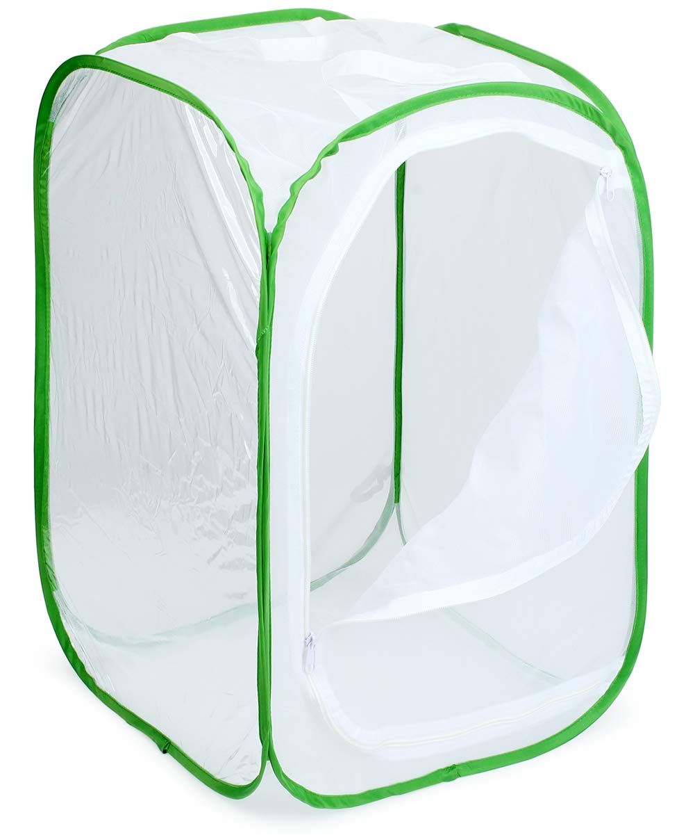 RESTCLOUD 3-Pack Butterfly Habitat Terrarium — Pop-Up Insect Enclosures (15.7 x 15.7 x 23.6 in)
