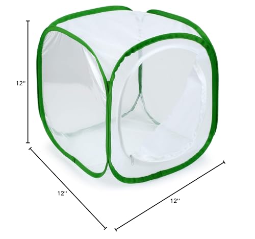 RESTCLOUD Insect & Butterfly Habitat Cage Terrarium – Pop-Up 12x12x12 in