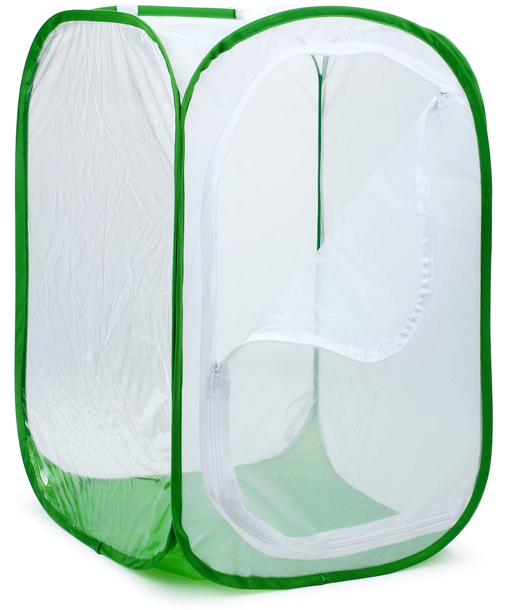 RESTCLOUD 36-Inch Monarch Butterfly Habitat – Giant Collapsible Mesh Cage 24x24x36