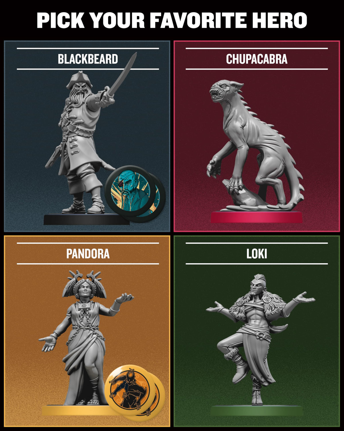 Restoration Games Unmatched Battle of Legends Vol 3 – 2–4 Player Strategy Board Game (Expansion with 4 New Heroes & Battlefields)