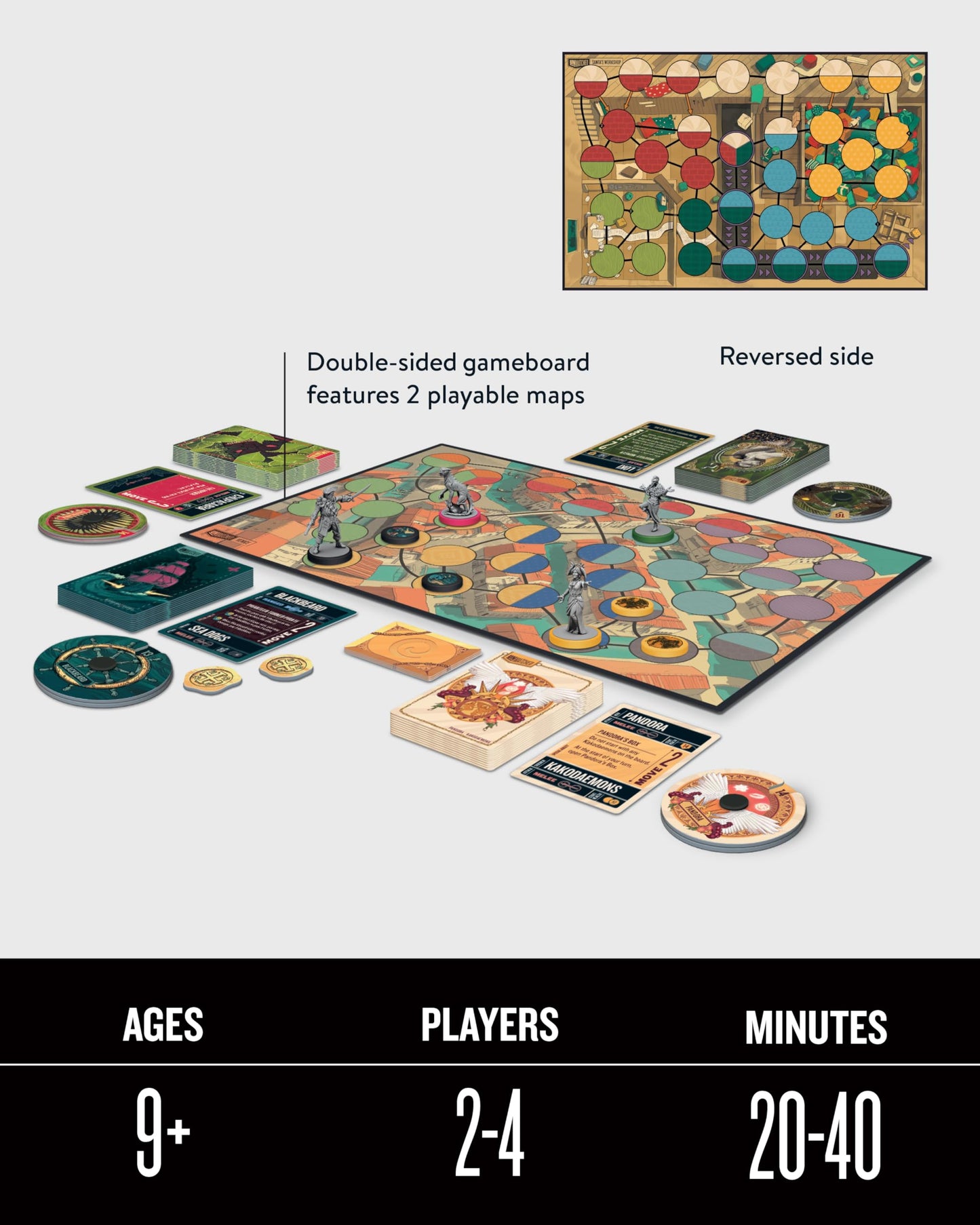 Restoration Games Unmatched Battle of Legends Vol 3 – 2–4 Player Strategy Board Game (Expansion with 4 New Heroes & Battlefields)