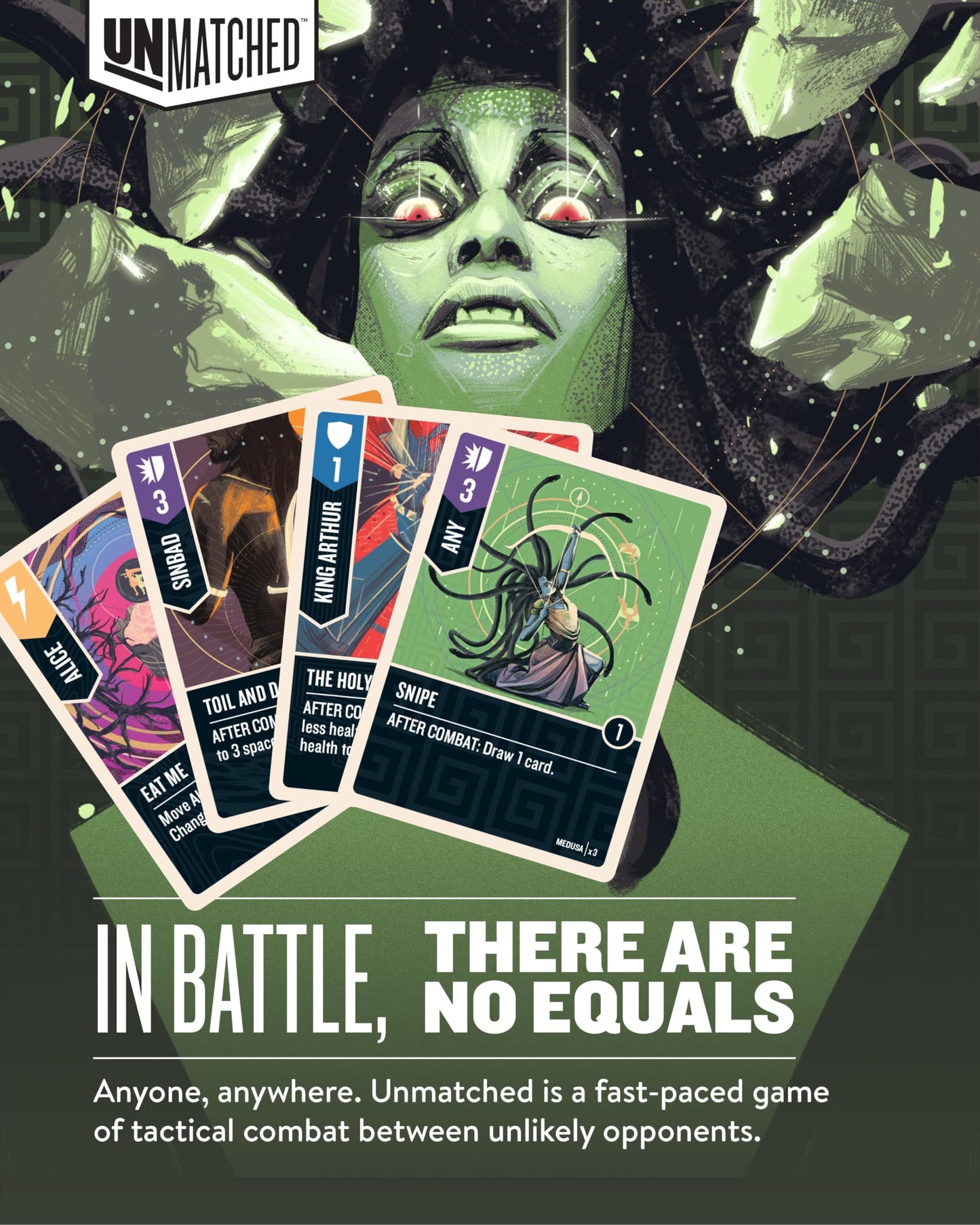 Unmatched Battle of Legends Vol 1 by Restoration Games — Strategy Board Game for 2 to 4 Players