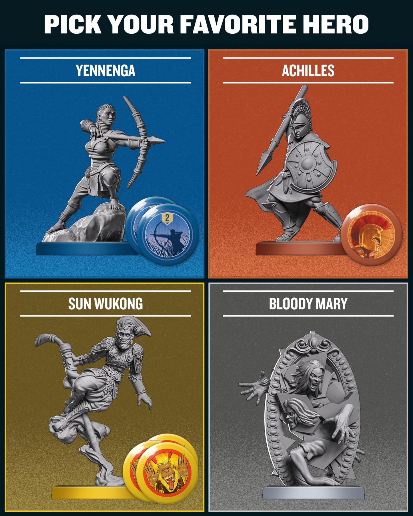Unmatched Battle of Legends Vol 2 by Restoration Games – Strategy Board Game for 2–4 Players | 20-40 Min