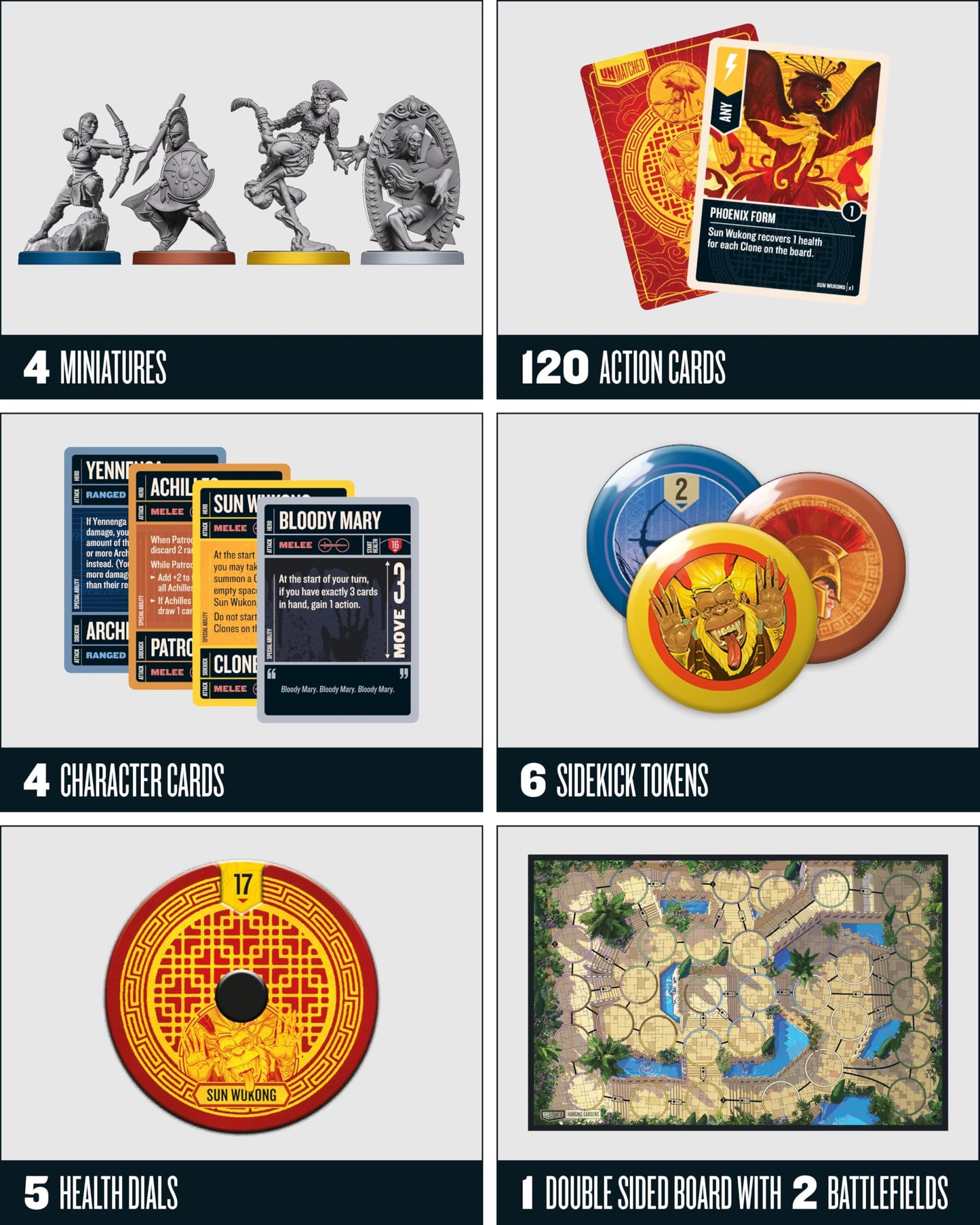 Unmatched Battle of Legends Vol 2 by Restoration Games – Strategy Board Game for 2–4 Players | 20-40 Min