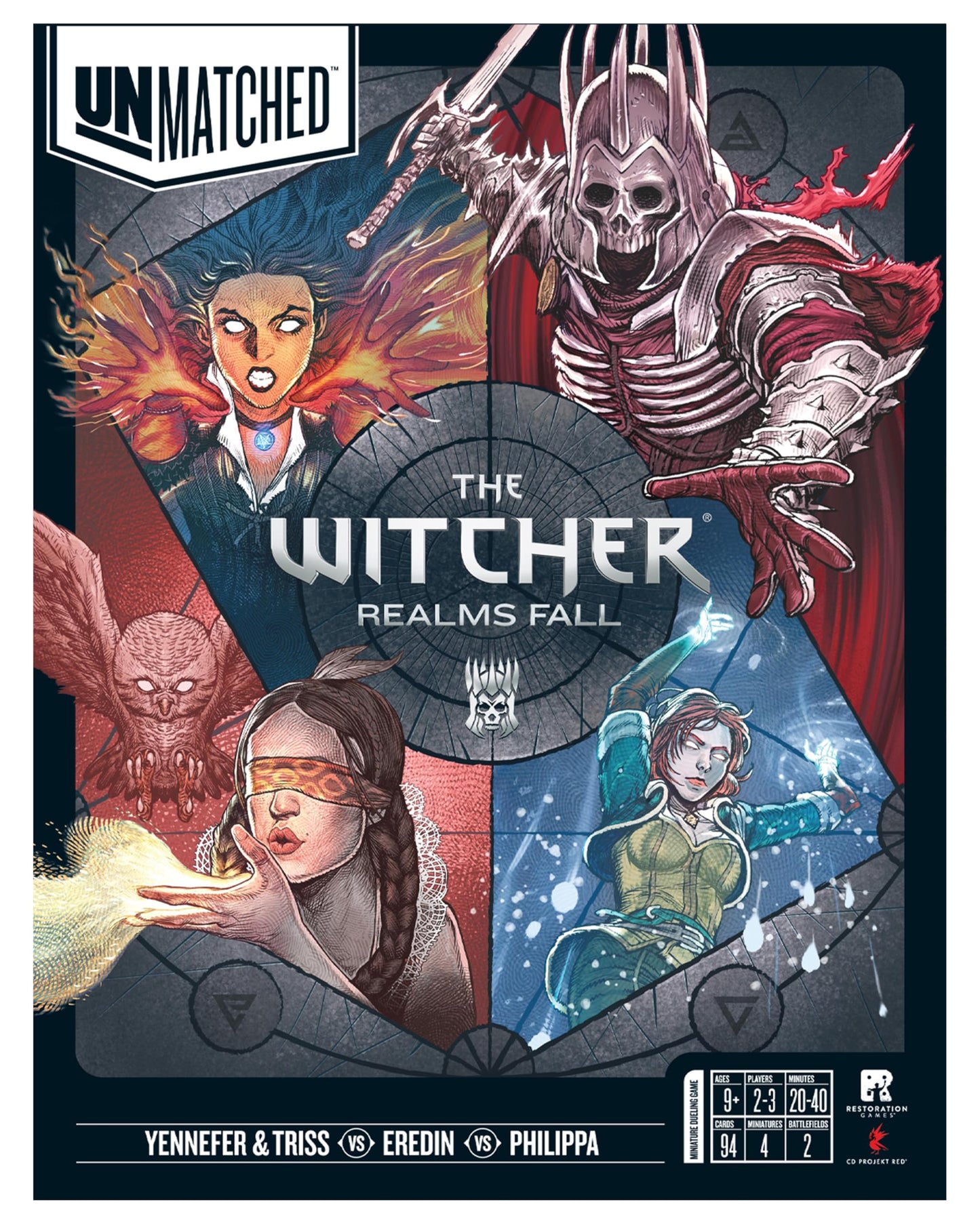 Unmatched: The Witcher Realms Fall – 2–4 Player Strategy Battle by Restoration Games