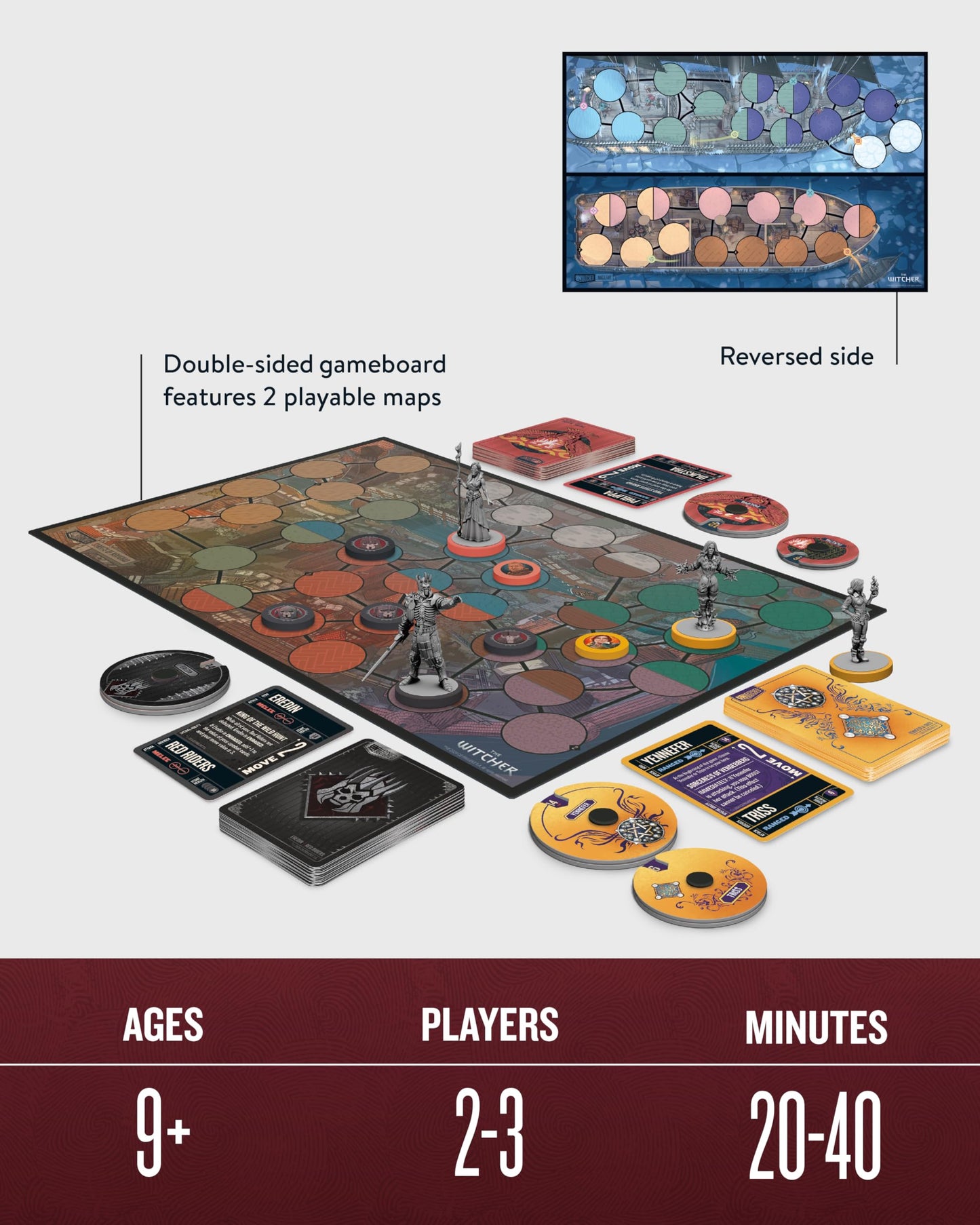 Unmatched: The Witcher Realms Fall – 2–4 Player Strategy Battle by Restoration Games