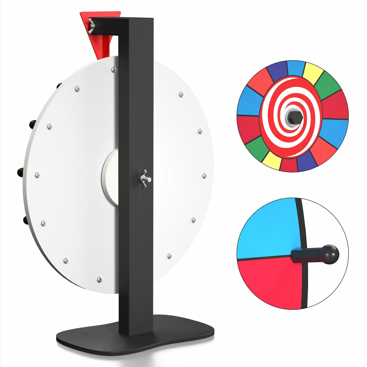 Retbtnm 12 Inch Prize Wheel – 14 Slots, Heavy-Duty Spinner for Classrooms & Parties