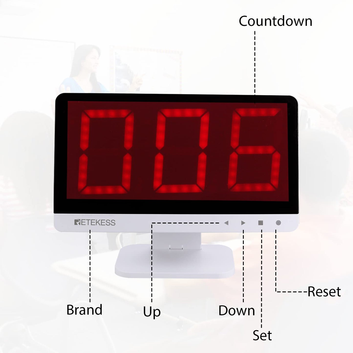 Retekess TM101 Wireless Quiz Buzzer System – 32 Buttons, 262 ft Range