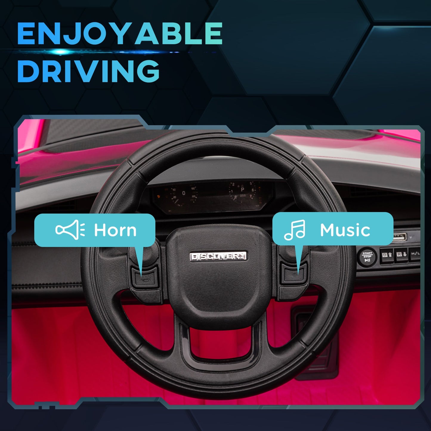 AIYAPLAY Land Rover Licensed Kids Electric Car w/ Remote Music