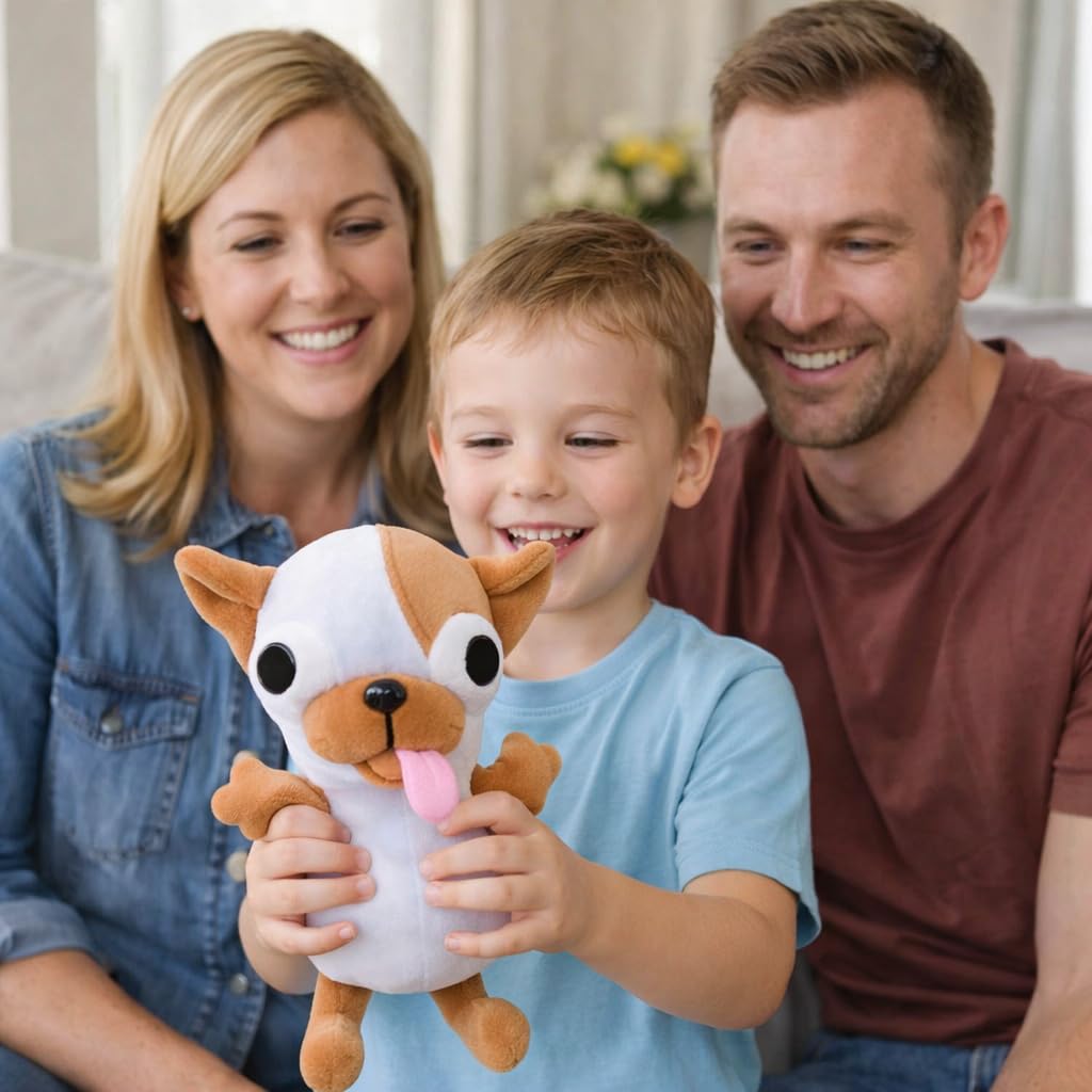 RHHSSE Funny Big-Eyed Chihuahua Plush – Hilarious Stuffed Animal & Desk Buddy
