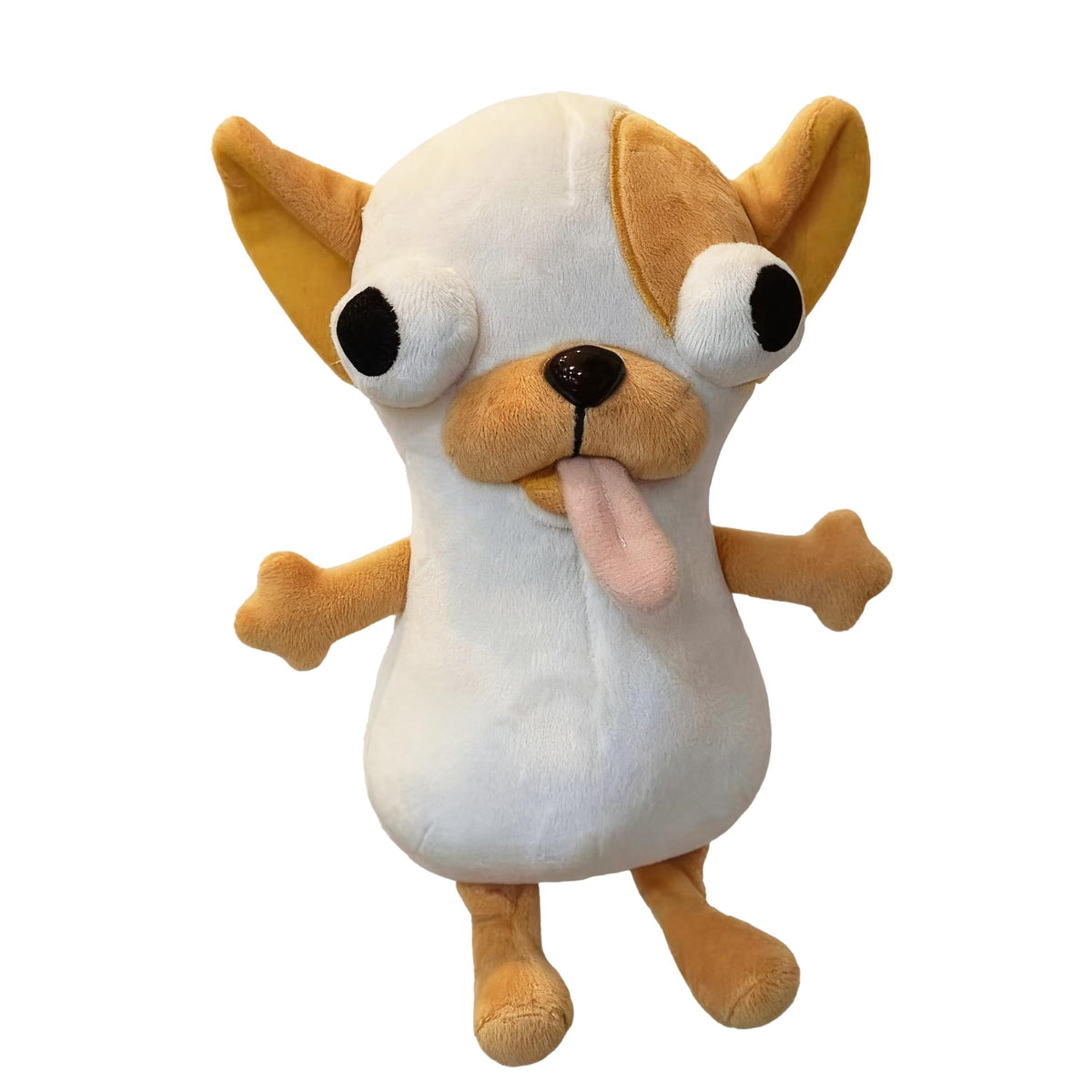 RHHSSE Funny Big-Eyed Chihuahua Plush – Hilarious Stuffed Animal & Desk Buddy