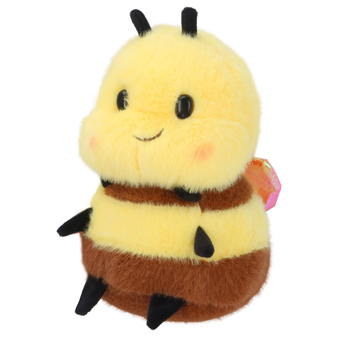 RHHSSE Chubby Smiling Bee Plush - Soft Bumblebee Plush Toy (8 inch)