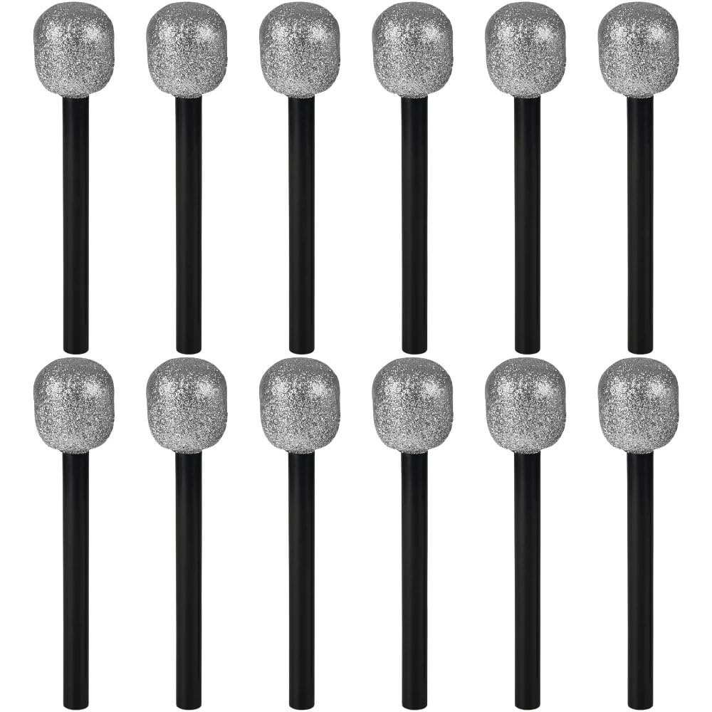 Rhode Island Novelty 10-Inch Glitter Microphone — One Per Order