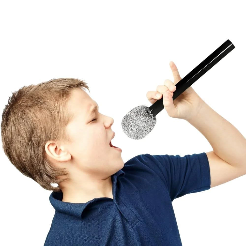 Rhode Island Novelty 10-Inch Glitter Microphone — One Per Order