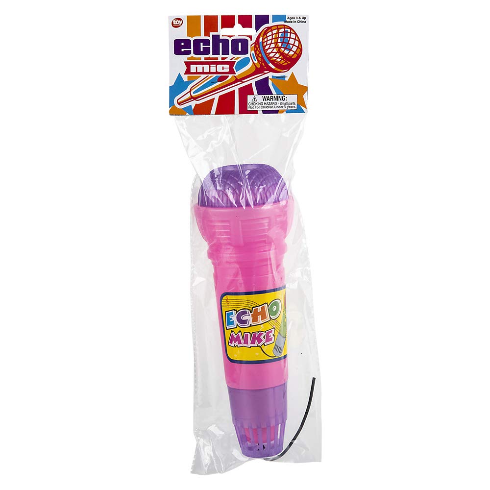 Rhode Island Novelty 10 Inch Echo Microphone - Single Unit, Assorted Colors