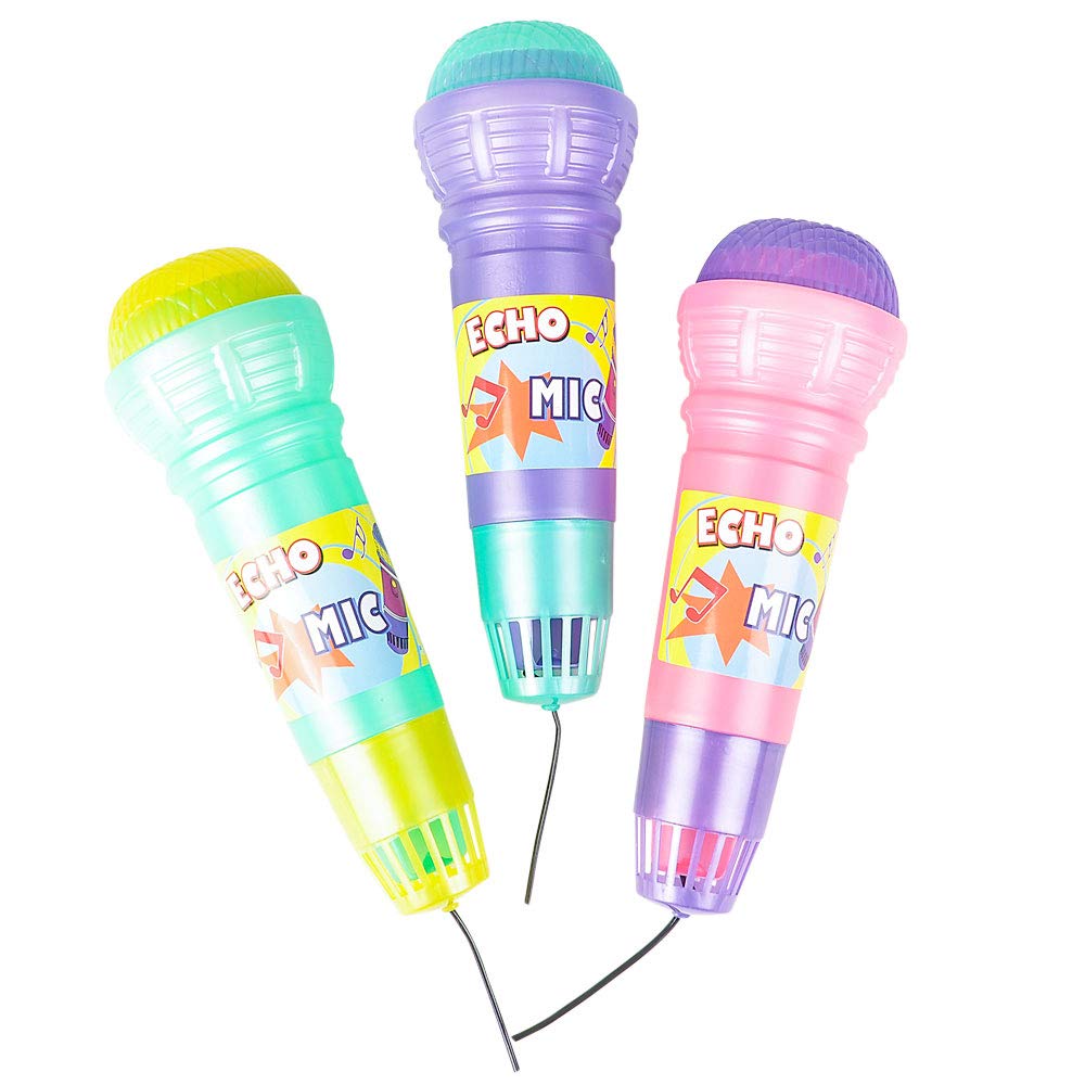 Rhode Island Novelty 10 Inch Echo Microphone - Single Unit, Assorted Colors