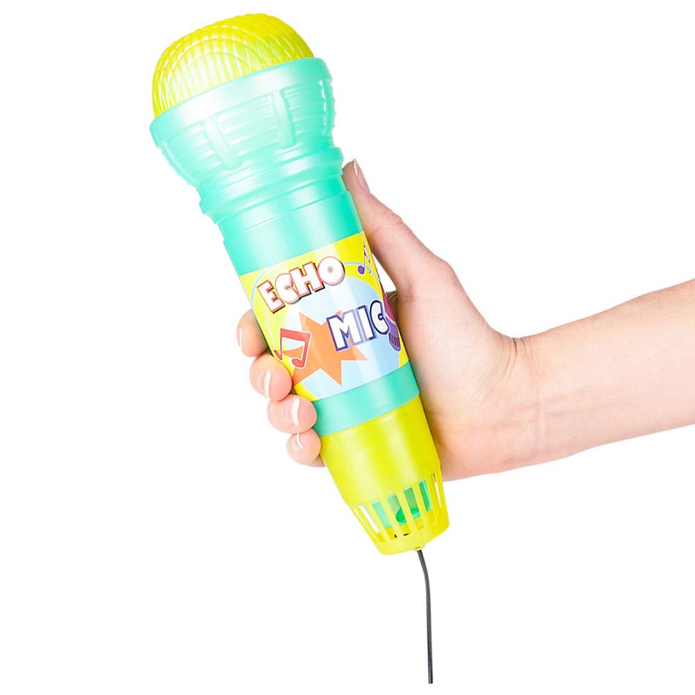 Rhode Island Novelty 10 Inch Echo Microphone - Single Unit, Assorted Colors