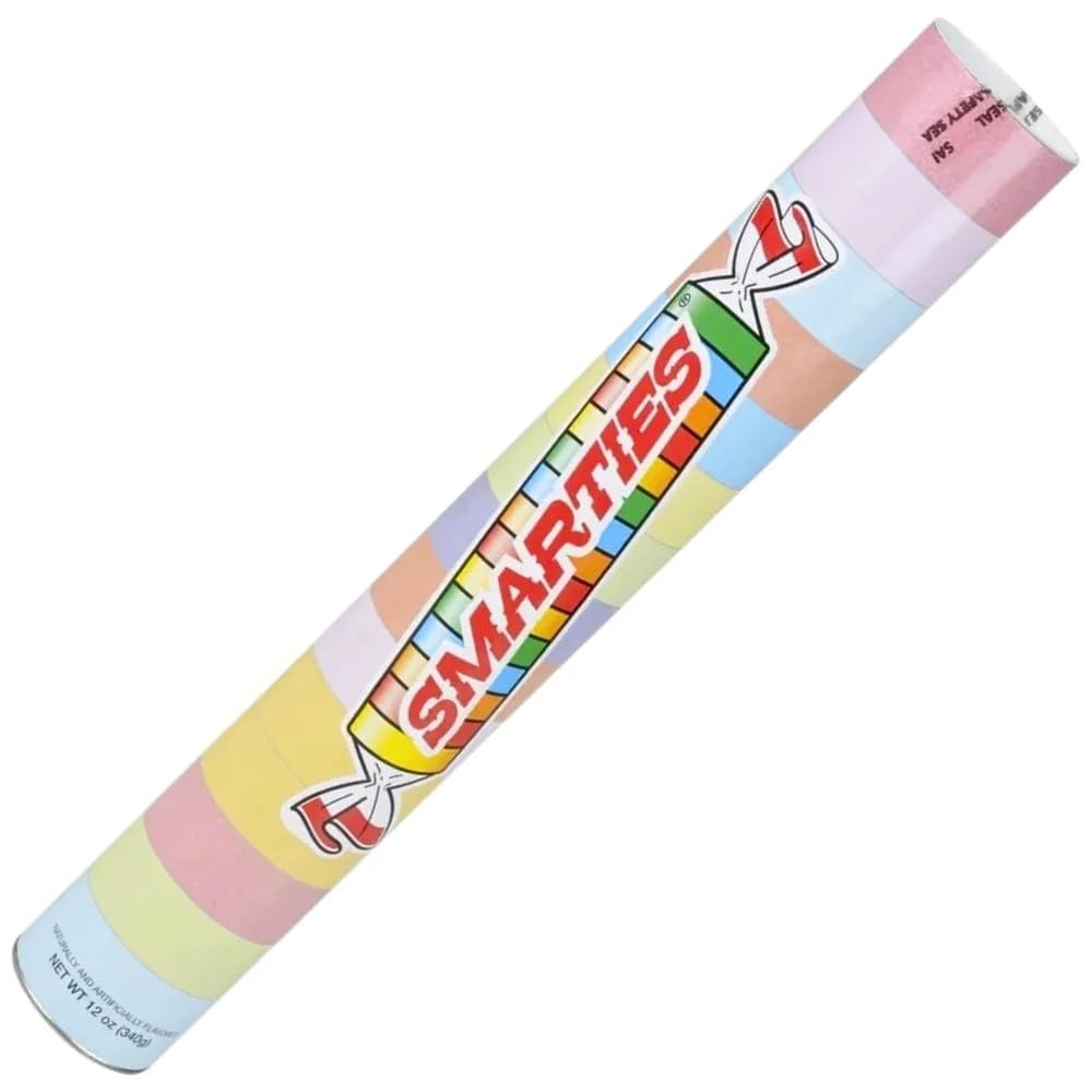 Rhode Island Novelty 18-inch Smarties Mega Tube – Approximately 150 Colorful Candies