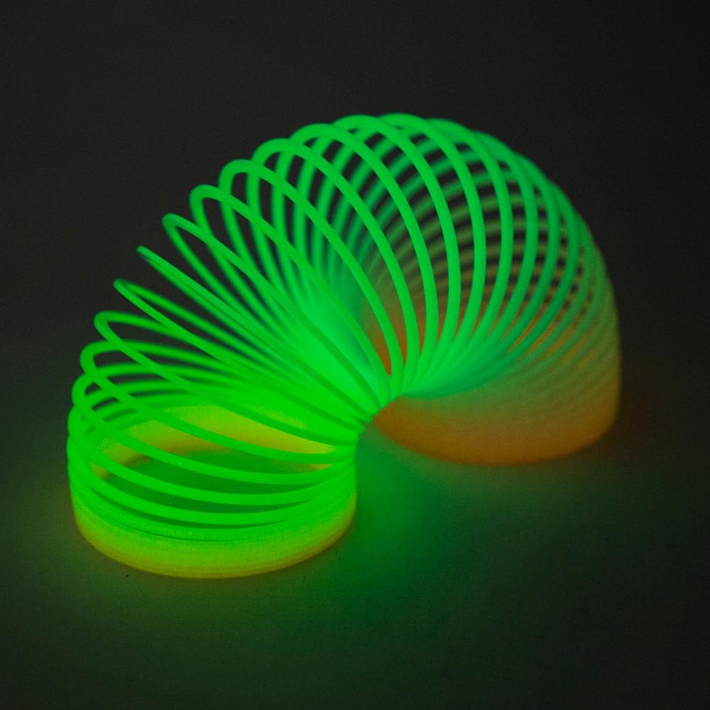 Rhode Island Novelty 3-Inch Glow-in-the-Dark Coil Spring — One Per Order